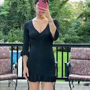 Black mini dress